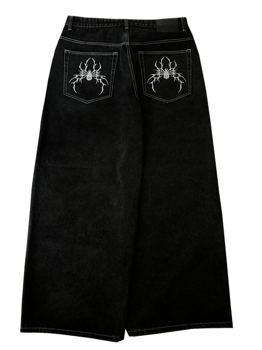 WIDELEG SANITY SPIDER JEANS